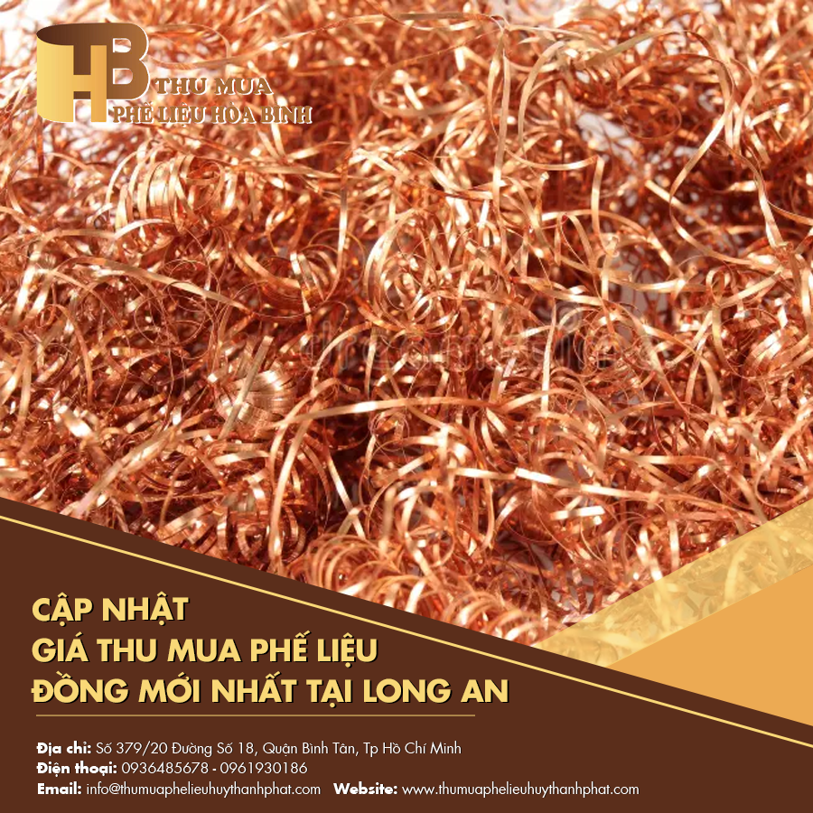 Cập nhật giá thu mua phế liệu đồng tại long an